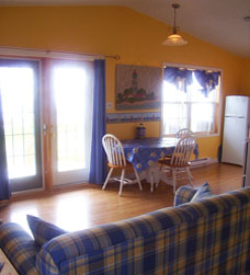 Interior shot of our Nova Scotia cottage.